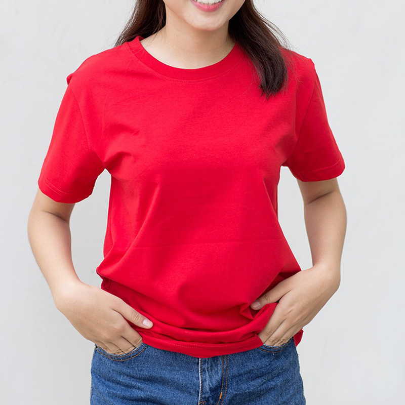 ao-thun-nu-tron-mau-do-tuoi