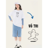 ao-thun-nu-100-cotton-in-chu-vo-tri - ảnh nhỏ 2