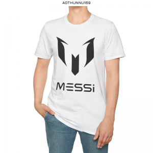 Áo Thun Nam Tay Ngắn Cổ Tròn In Họa Tiết Chữ MESSI