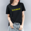 ao-thun-nu-35-cotton-mau-den-in-chu-tuesday-thu-3-cac-ngay-trong-tuan - ảnh nhỏ 2