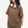 ao-thun-nu-cotton-250gsm-tron-mau-cacao - ảnh nhỏ  1